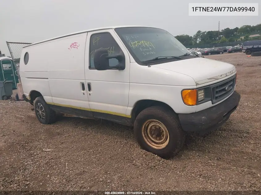 2007 Ford E-250 Commercial/Recreational VIN: 1FTNE24W77DA99940 Lot: 45624989