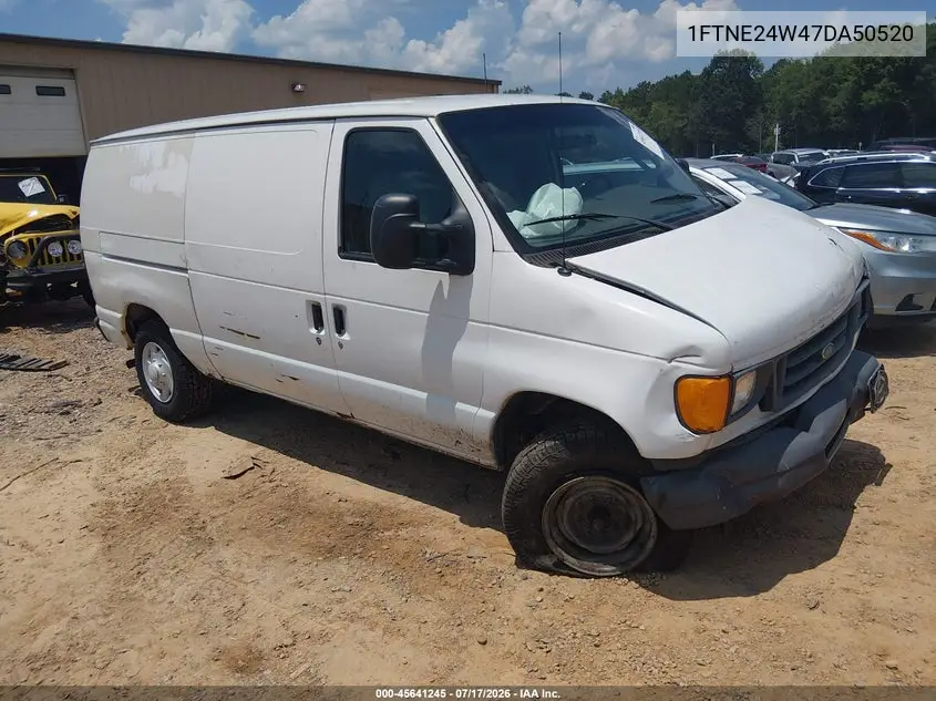 2007 Ford E-250 Commercial/Recreational VIN: 1FTNE24W47DA50520 Lot: 45641245
