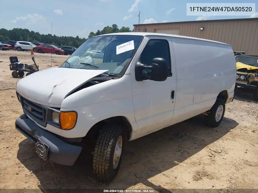 2007 Ford E-250 Commercial/Recreational VIN: 1FTNE24W47DA50520 Lot: 45641245