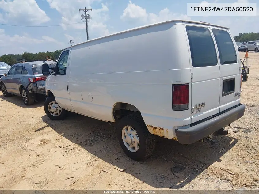 2007 Ford E-250 Commercial/Recreational VIN: 1FTNE24W47DA50520 Lot: 45641245