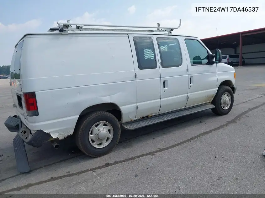 2007 Ford E-250 Commercial/Recreational VIN: 1FTNE24W17DA46537 Lot: 45668996