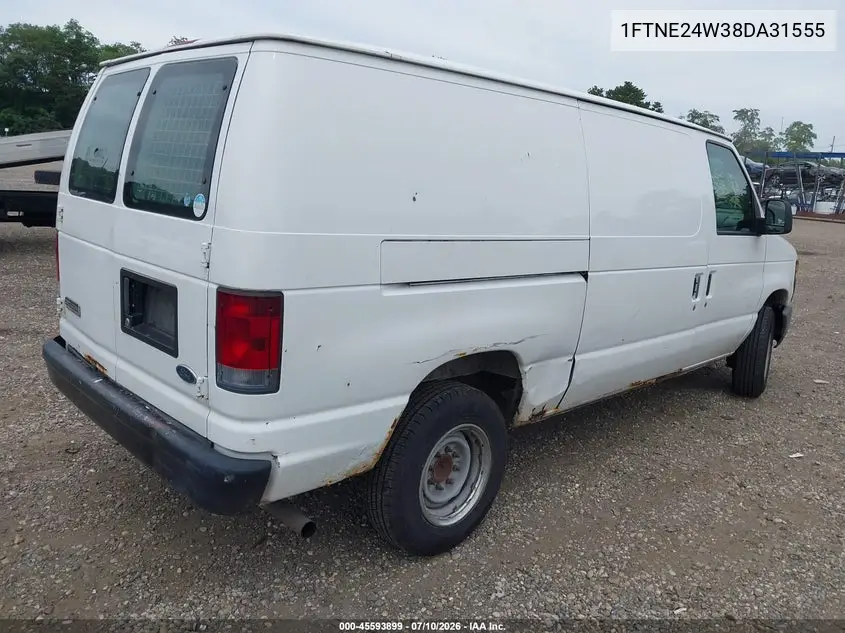 2008 Ford E-250 Commercial/Recreational VIN: 1FTNE24W38DA31555 Lot: 45593899