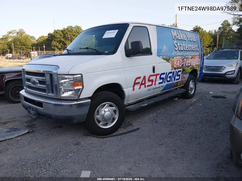 2008 Ford E-250 Commercial/Recreational VIN: 1FTNE24W98DA97589 Lot: 45594461