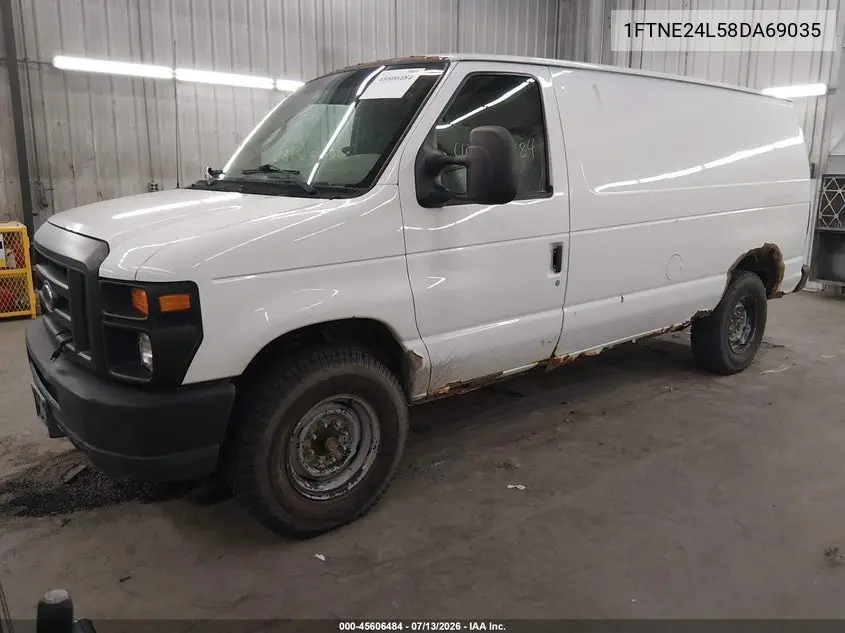 2008 Ford E-250 Commercial/Recreational VIN: 1FTNE24L58DA69035 Lot: 45606484
