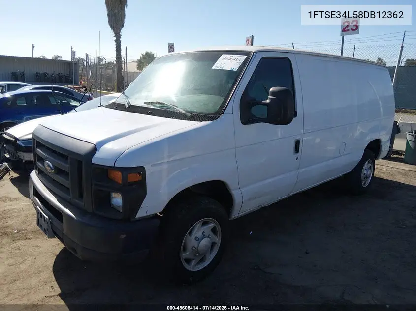 2008 Ford E-350 Super Duty Commercial/Recreational VIN: 1FTSE34L58DB12362 Lot: 45608414