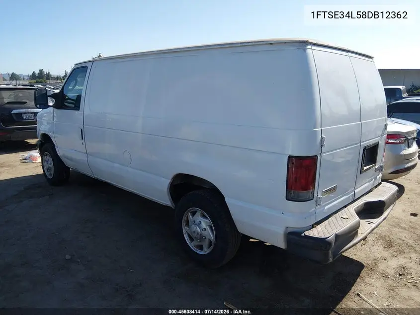 2008 Ford E-350 Super Duty Commercial/Recreational VIN: 1FTSE34L58DB12362 Lot: 45608414