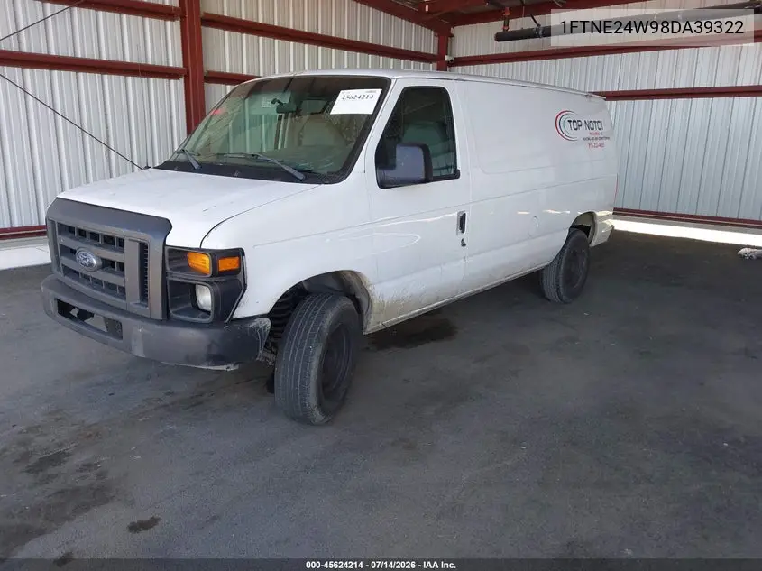 2008 Ford E-250 Commercial/Recreational VIN: 1FTNE24W98DA39322 Lot: 45624214