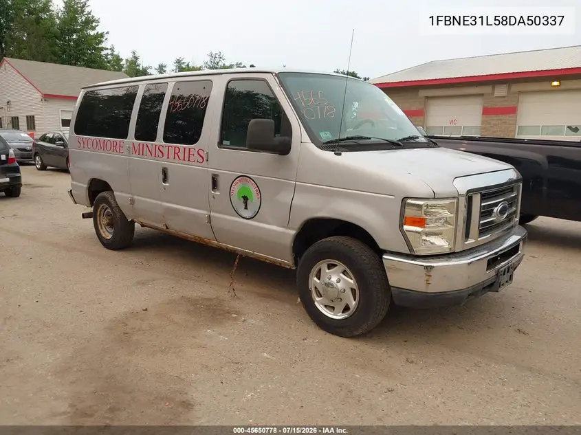 2008 Ford E-350 Super Duty Xl/Xlt VIN: 1FBNE31L58DA50337 Lot: 45650778