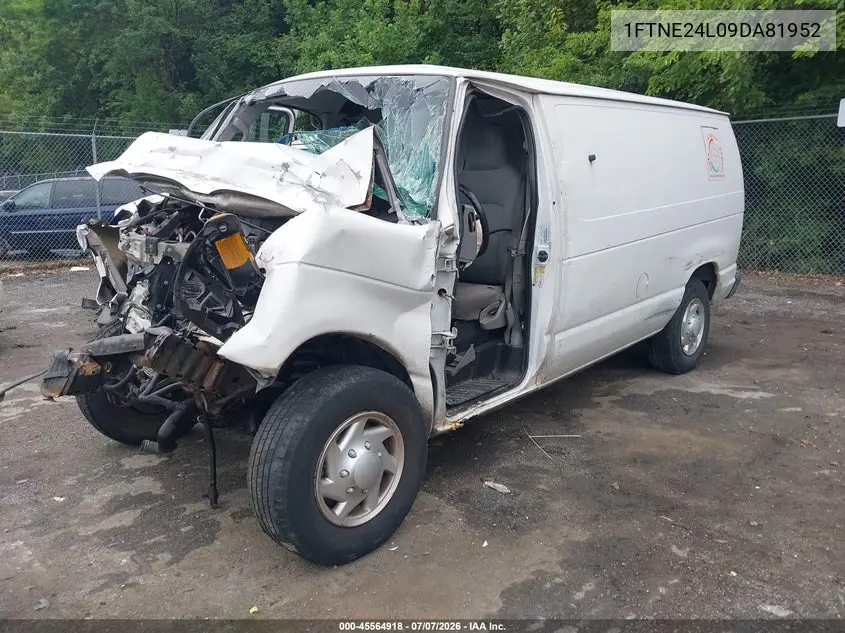 2009 Ford E-250 Commercial/Recreational VIN: 1FTNE24L09DA81952 Lot: 45564918