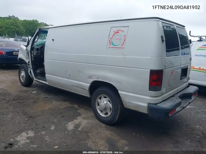 2009 Ford E-250 Commercial/Recreational VIN: 1FTNE24L09DA81952 Lot: 45564918