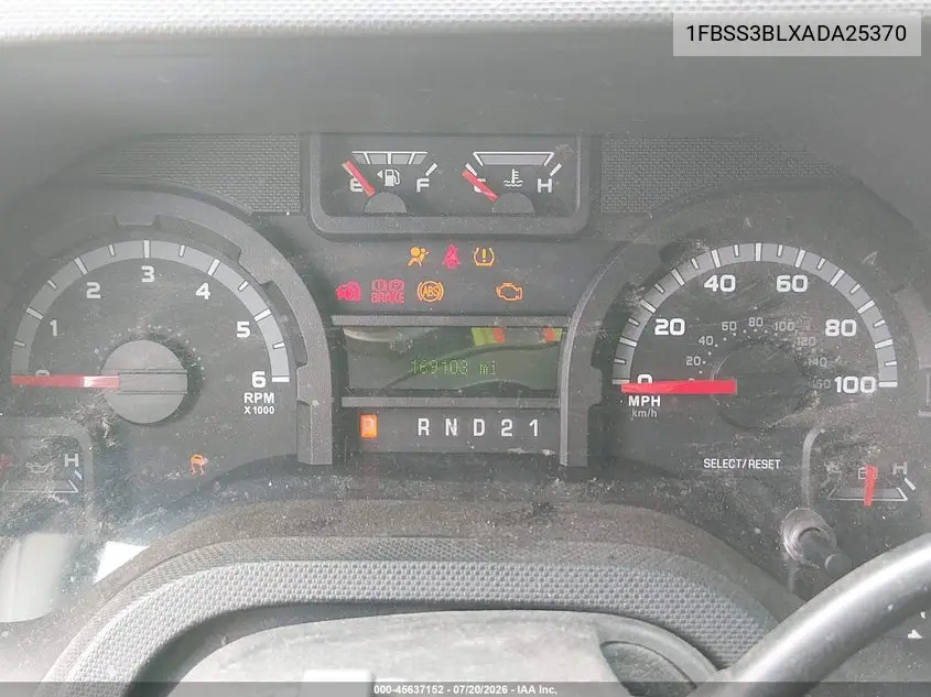 2010 Ford E-350 Super Duty Xl/Xlt VIN: 1FBSS3BLXADA25370 Lot: 45637152