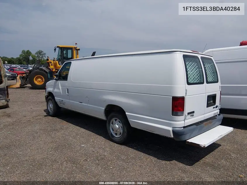 2011 Ford E-350 Super Duty Commercial/Recreational VIN: 1FTSS3EL3BDA40284 Lot: 45508055
