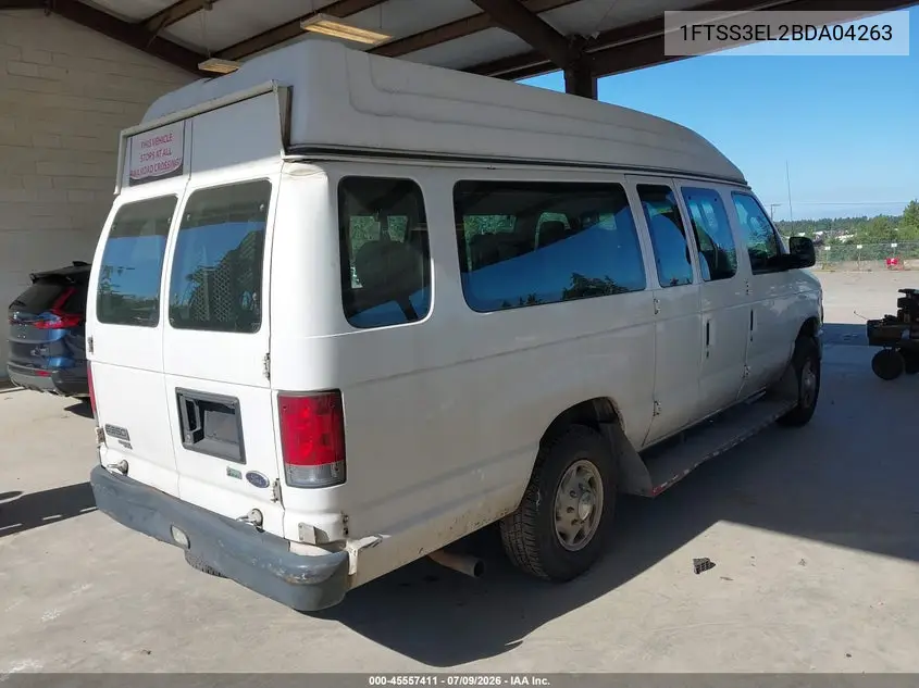 2011 Ford E-350 Super Duty Commercial/Recreational VIN: 1FTSS3EL2BDA04263 Lot: 45557411