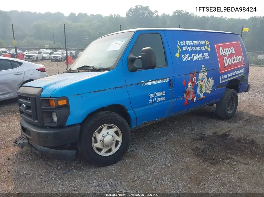 2011 Ford E-350 Super Duty Commercial VIN: 1FTSE3EL9BDA98424 Lot: 45579721