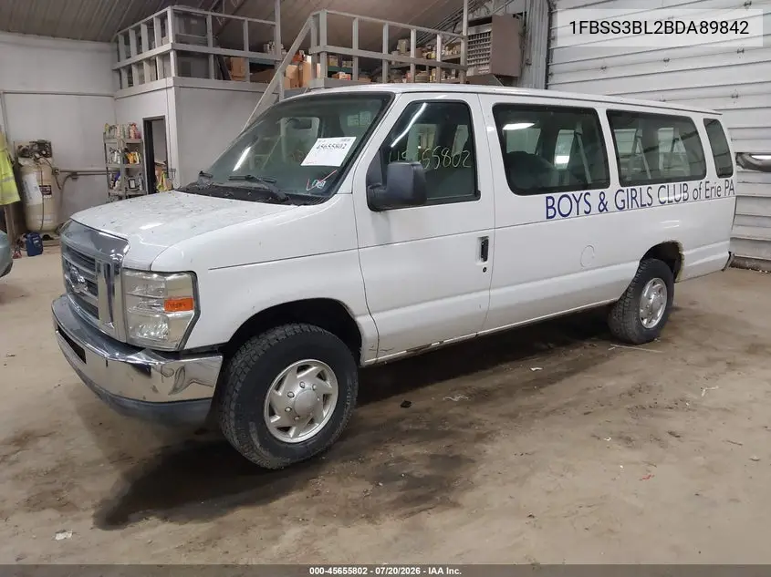 2011 Ford E-350 Super Duty Xlt VIN: 1FBSS3BL2BDA89842 Lot: 45655802
