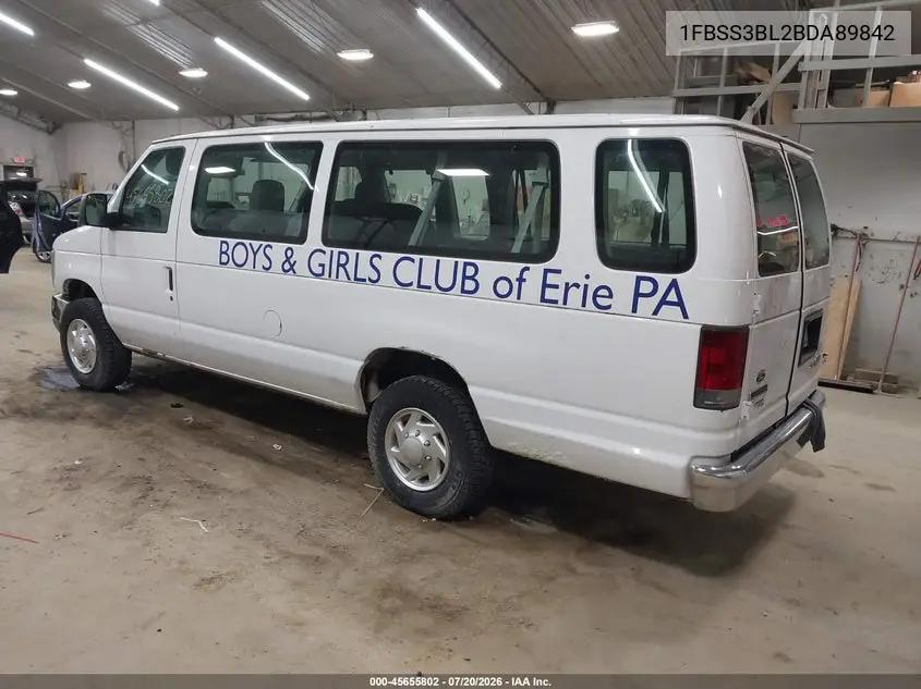 2011 Ford E-350 Super Duty Xlt VIN: 1FBSS3BL2BDA89842 Lot: 45655802