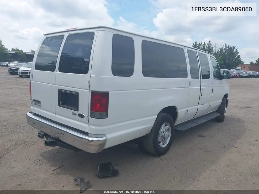 2012 Ford E-350 Super Duty Xl/Xlt VIN: 1FBSS3BL3CDA89060 Lot: 45560721