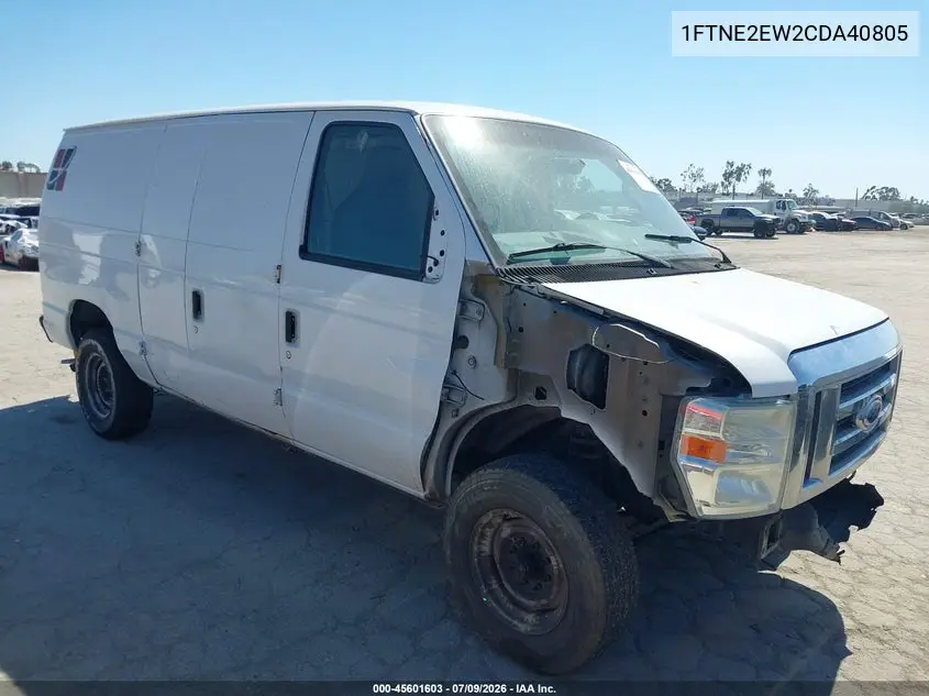 2012 Ford E-250 Commercial VIN: 1FTNE2EW2CDA40805 Lot: 45601603