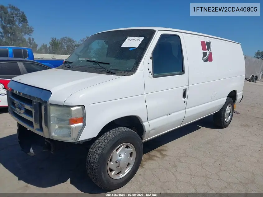 2012 Ford E-250 Commercial VIN: 1FTNE2EW2CDA40805 Lot: 45601603