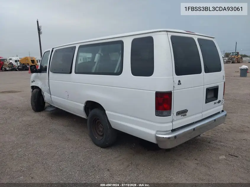 2012 Ford E-350 Super Duty Xlt VIN: 1FBSS3BL3CDA93061 Lot: 45610824