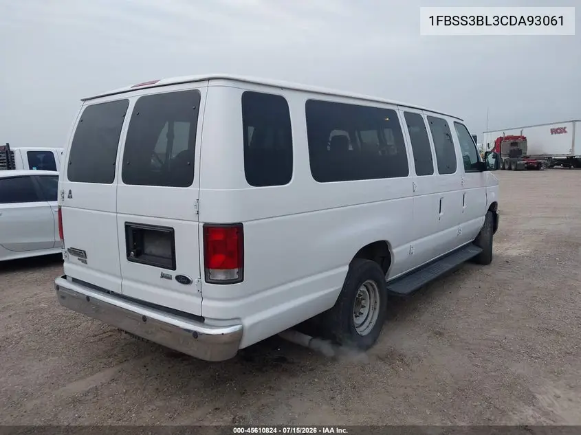 2012 Ford E-350 Super Duty Xlt VIN: 1FBSS3BL3CDA93061 Lot: 45610824