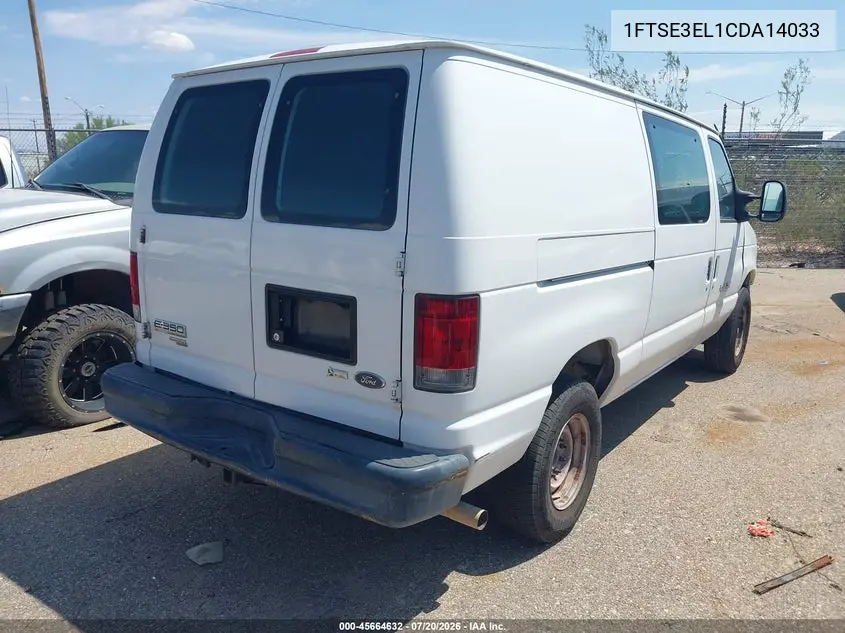 2012 Ford E-350 Super Duty Commercial VIN: 1FTSE3EL1CDA14033 Lot: 45664632
