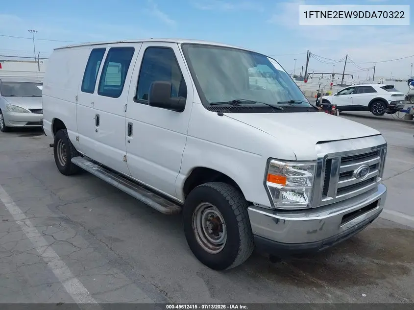 2013 Ford E-250 Commercial VIN: 1FTNE2EW9DDA70322 Lot: 45612415