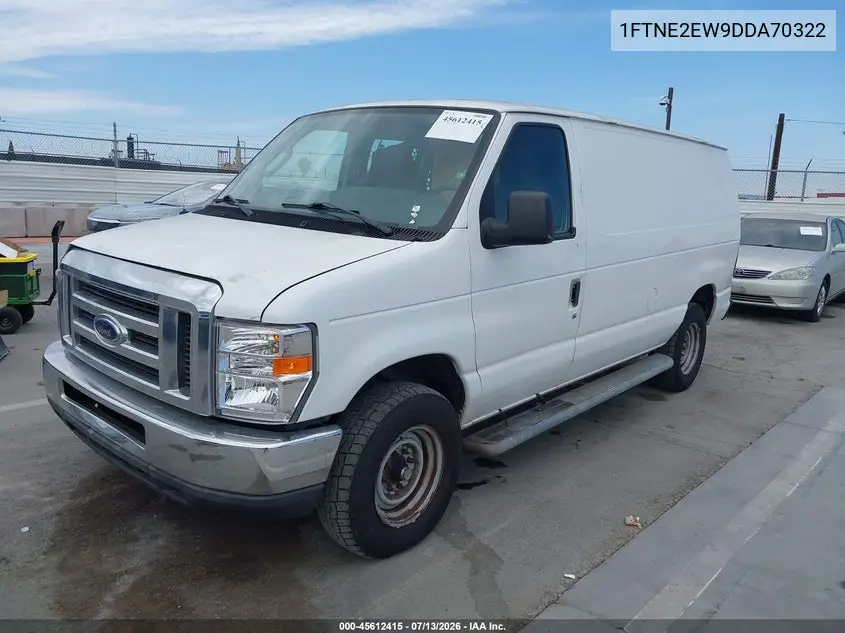 2013 Ford E-250 Commercial VIN: 1FTNE2EW9DDA70322 Lot: 45612415
