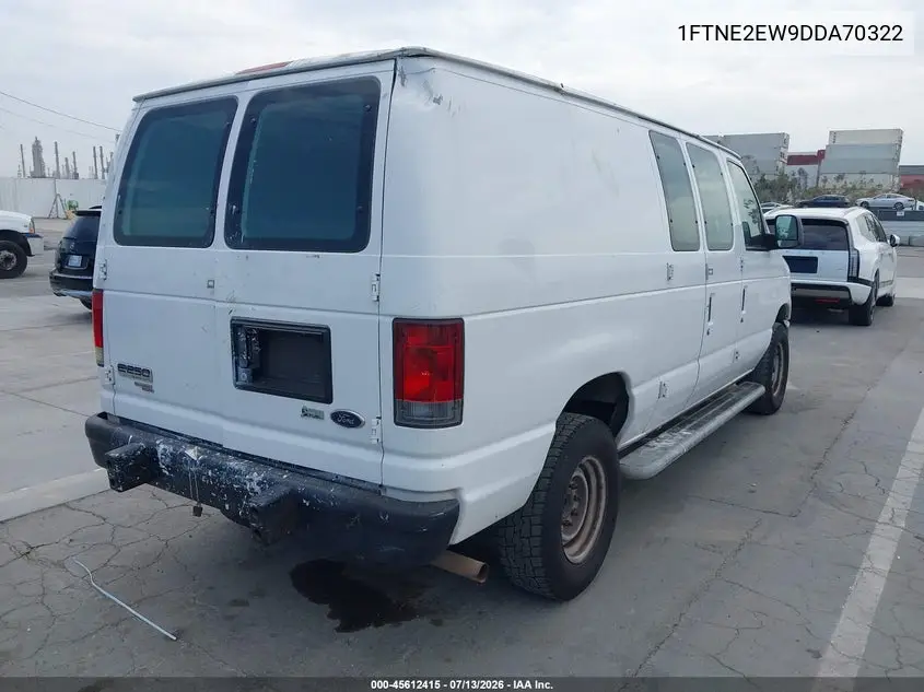 2013 Ford E-250 Commercial VIN: 1FTNE2EW9DDA70322 Lot: 45612415