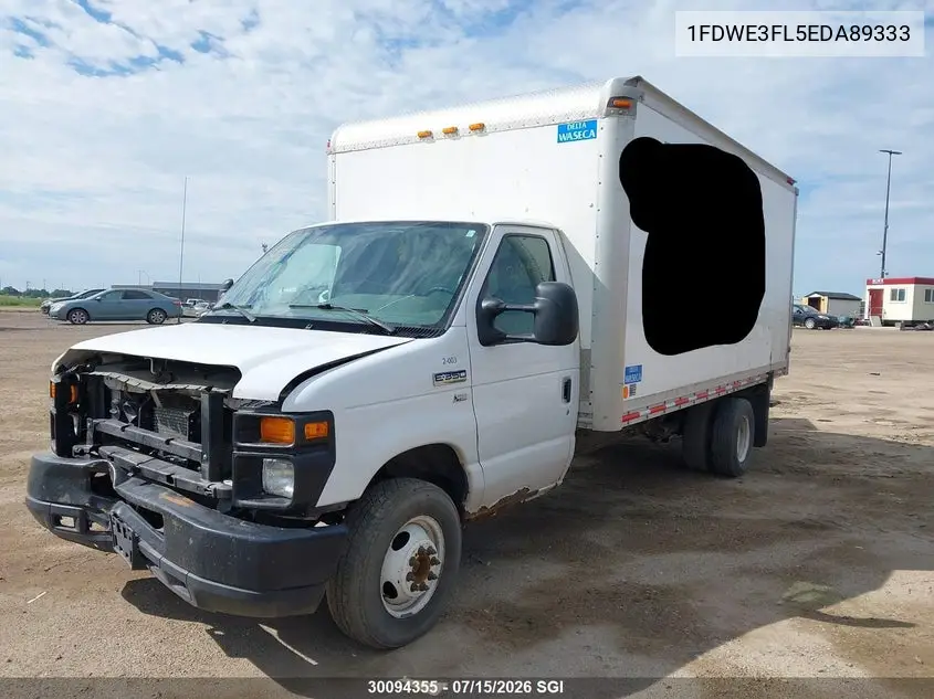 2014 Ford Econoline E350 Super Duty Ctway Van VIN: 1FDWE3FL5EDA89333 Lot: 30094355