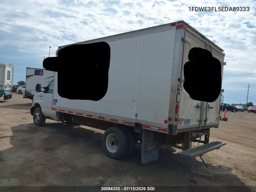 2014 Ford Econoline E350 Super Duty Ctway Van VIN: 1FDWE3FL5EDA89333 Lot: 30094355