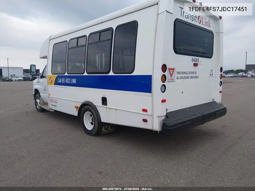 2018 Ford E-450 Cutaway VIN: 1FDFE4FS7JDC17451 Lot: 45570870