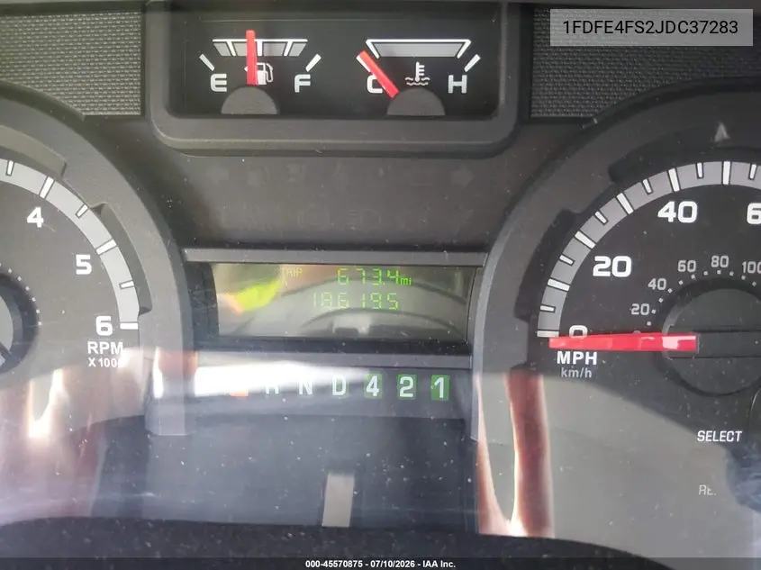 2018 Ford E-450 Cutaway VIN: 1FDFE4FS2JDC37283 Lot: 45570875