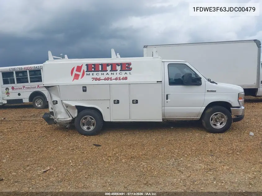 2018 Ford E-350 Cutaway VIN: 1FDWE3F63JDC00479 Lot: 45592491