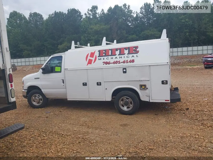 2018 Ford E-350 Cutaway VIN: 1FDWE3F63JDC00479 Lot: 45592491