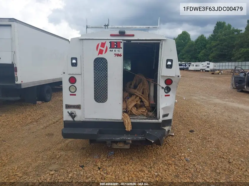 2018 Ford E-350 Cutaway VIN: 1FDWE3F63JDC00479 Lot: 45592491