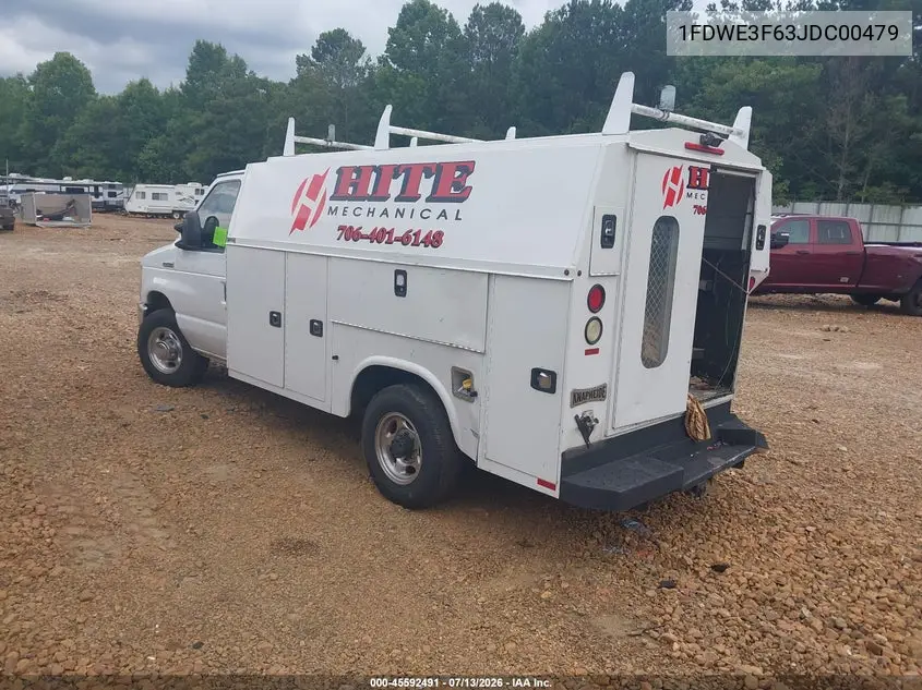 2018 Ford E-350 Cutaway VIN: 1FDWE3F63JDC00479 Lot: 45592491