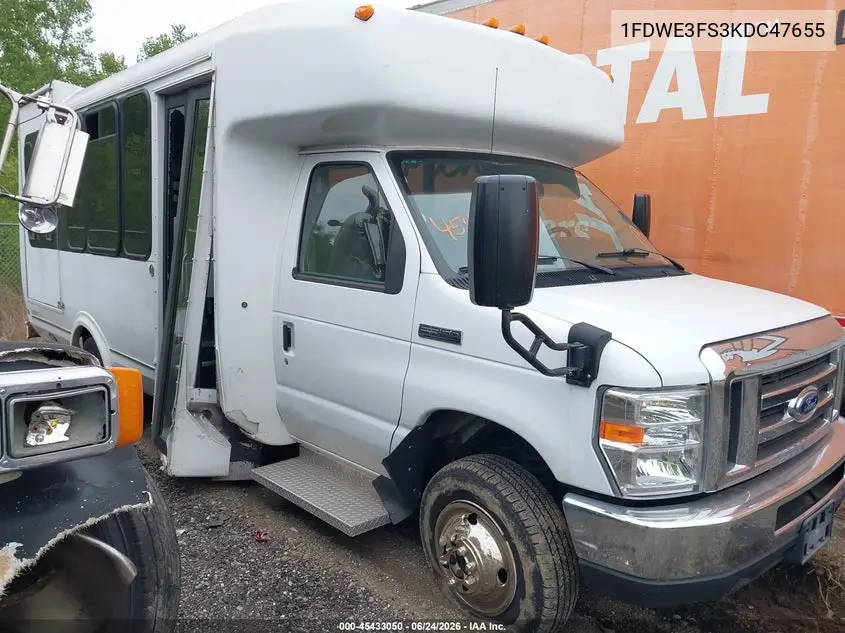 2019 Ford E-350 Cutaway VIN: 1FDWE3FS3KDC47655 Lot: 45433050
