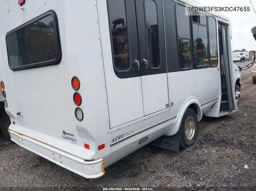 2019 Ford E-350 Cutaway VIN: 1FDWE3FS3KDC47655 Lot: 45433050