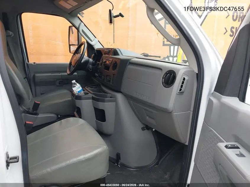 2019 Ford E-350 Cutaway VIN: 1FDWE3FS3KDC47655 Lot: 45433050