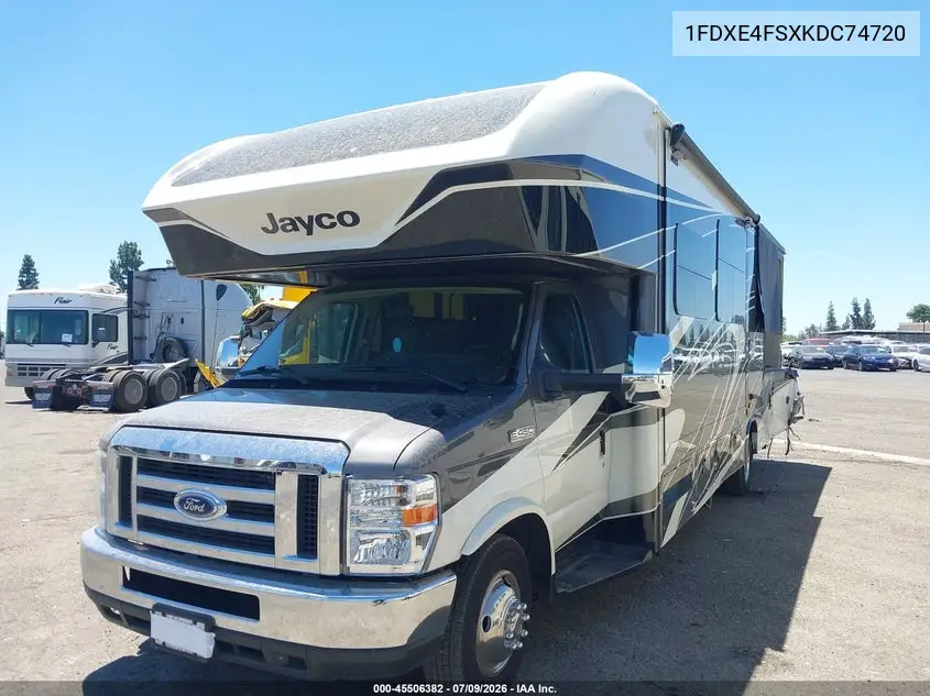 2019 Ford E-450 Cutaway VIN: 1FDXE4FSXKDC74720 Lot: 45506382