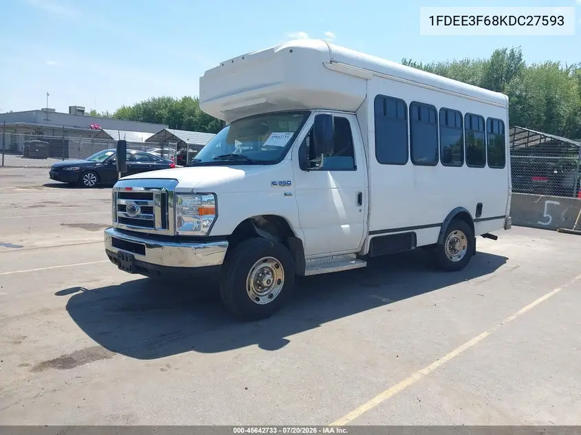 2019 Ford E-350 Cutaway VIN: 1FDEE3F68KDC27593 Lot: 45642733