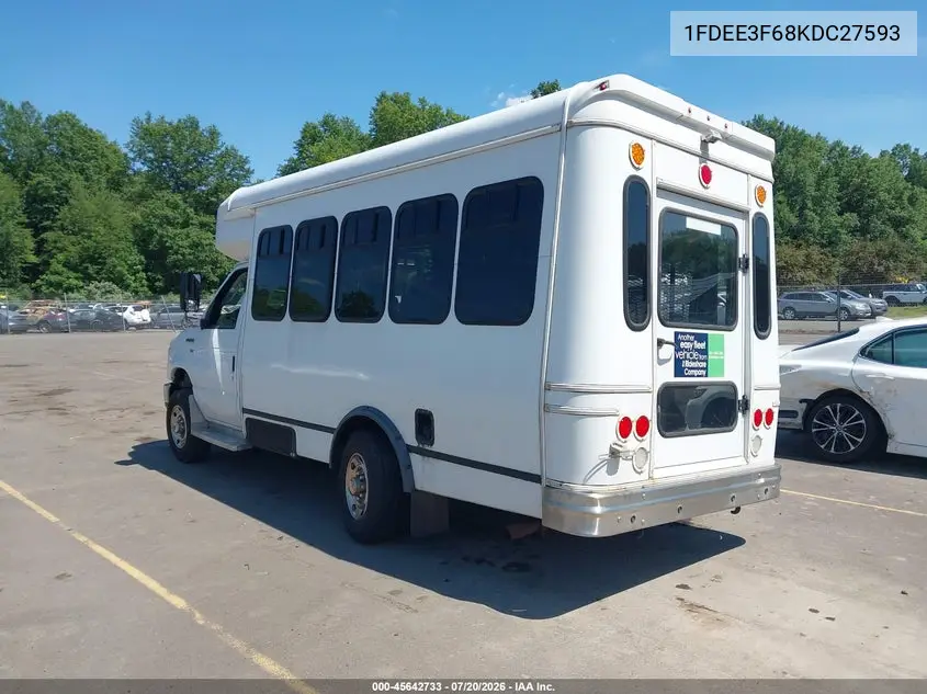 2019 Ford E-350 Cutaway VIN: 1FDEE3F68KDC27593 Lot: 45642733