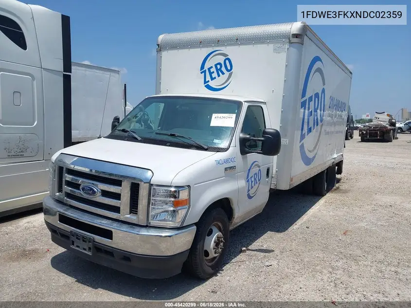 2022 Ford E-Series Cutaway VIN: 1FDWE3FKXNDC02359 Lot: 45420299
