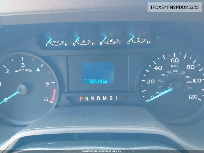 2023 Ford E-450 Cutaway VIN: 1FDXE4FN2PDD25323 Lot: 45520549