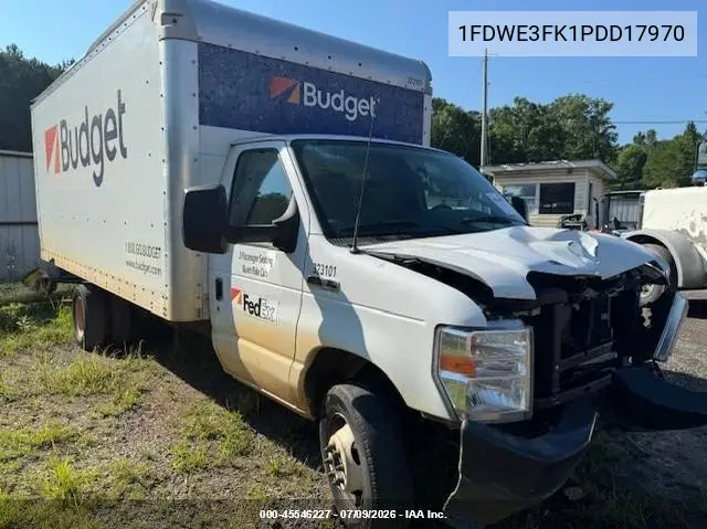 2023 Ford E-350 Cutaway VIN: 1FDWE3FK1PDD17970 Lot: 45546227