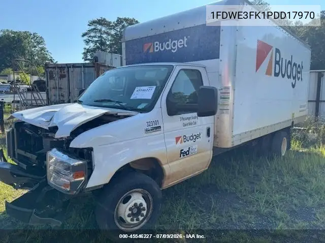 2023 Ford E-350 Cutaway VIN: 1FDWE3FK1PDD17970 Lot: 45546227