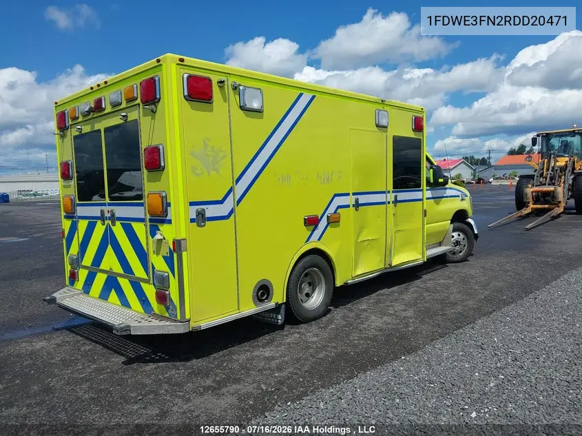 2024 Ford Econoline E350 Super Duty Cutaway Van VIN: 1FDWE3FN2RDD20471 Lot: 12655790