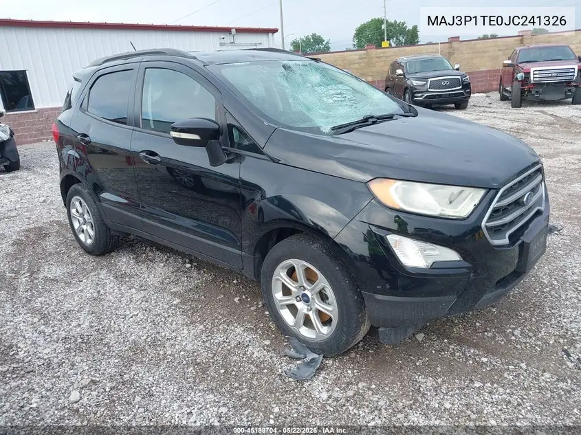 2018 Ford Ecosport Se VIN: MAJ3P1TE0JC241326 Lot: 45188704