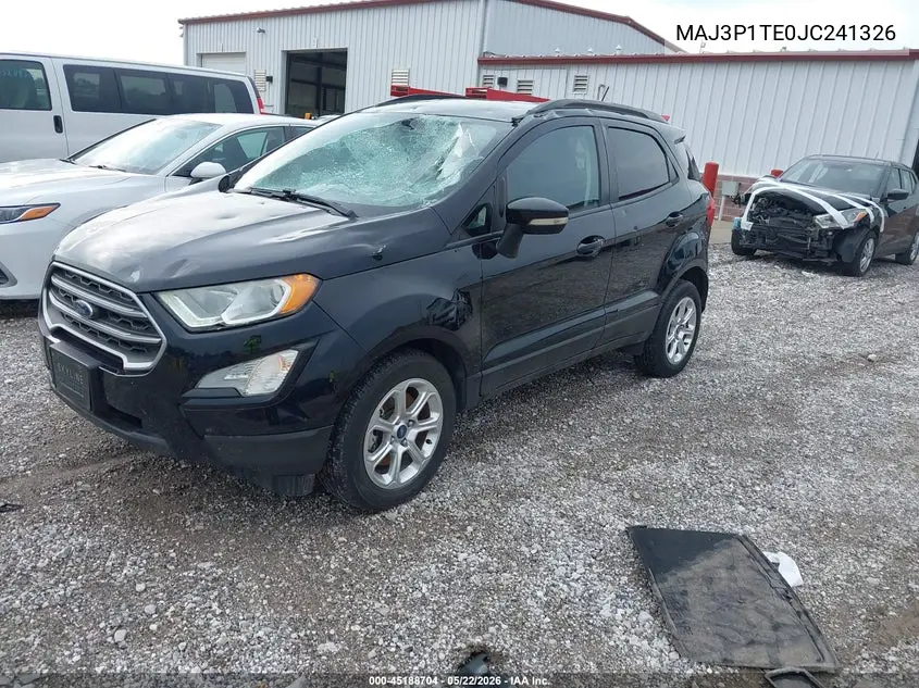 2018 Ford Ecosport Se VIN: MAJ3P1TE0JC241326 Lot: 45188704